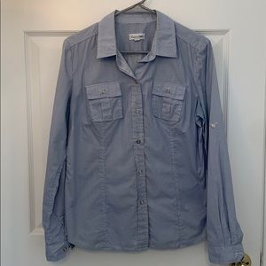 CK striped formal shirt